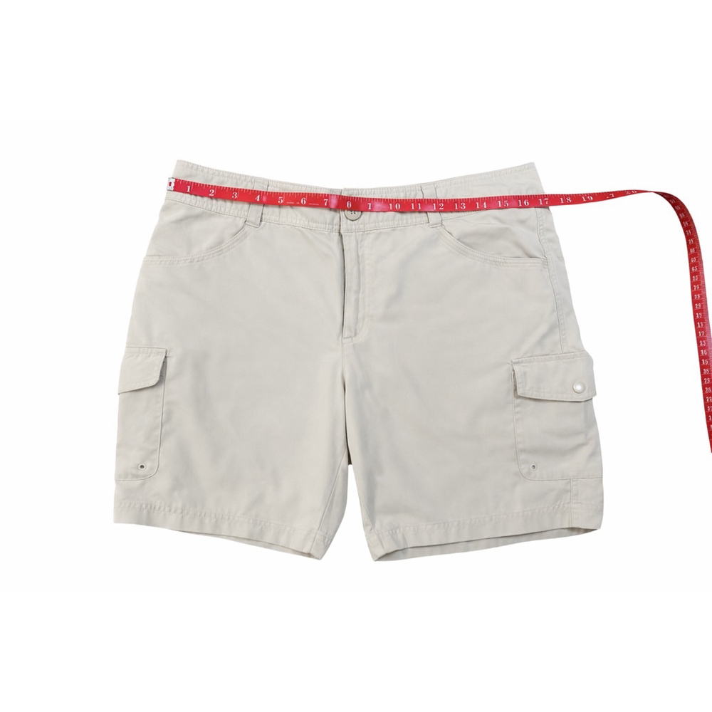 Women's Columbia Beige Hiking Cargo Shorts Size 12 - Picture 4 of 7